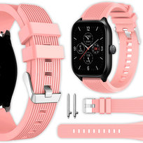 Pasek Vanfone do Xiaomi Amazfit GTS 2/2e/2 Mini/3/4/4 Mini, BIP S/Lite/U Pro/3 Pro, GTR 42mm, Zepp E, Mibro Lite/Air, różowy