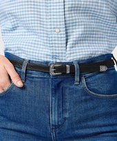 Pasek Wrangler THIN WESTERN BELT 112365348 Black 95