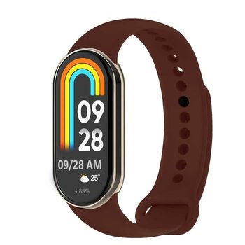 Pasek zamienny OcioDual do Xiaomi Mi Band 8, kolor bordowy, pasek zamienny z gumy i silikonu - OCIODUAL