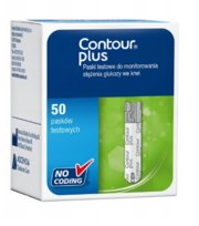 PASKI CONTOUR PLUS 50 pasków DO POMIARU GLUKOZY - PASKI DO GLUKOMETRU inna