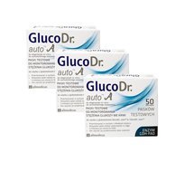 Paski testowe do glukometru Gluco Dr.autoA pomiar glukozy we krwi 3x50sztuk