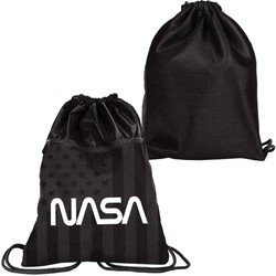 Paso Plecak Worek szkolny Premium na buty obuwie kapcie czarny NASA - Paso