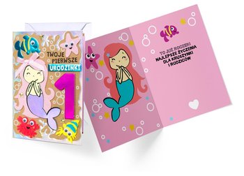 Passion Cards, karnet okolicznościowy, 1 urodziny, FR-021 - Kukartka