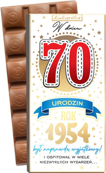 Passion cards sp. Z o.O., czekolada 421 urodziny 70  - Kukartka