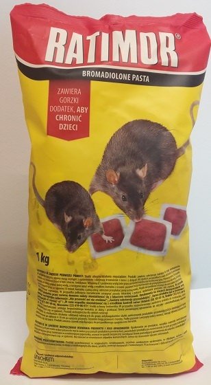 Фото - Відлякувачі комах і тварин Pasta na myszy i szczury 1 kg czerwona folia RATIMOR