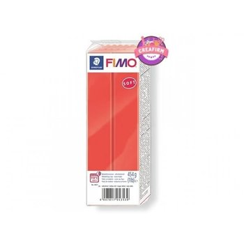 Pasta polimerowa - Fimo - Soft - 454g - Czerwony Indyjski nr 24 - Łatwa w obróbce - Fimo