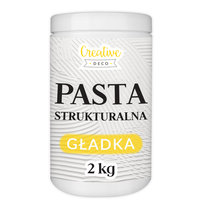 Pasta strukturalna 3D biała 2kg - gładka masa do efektów struktur dekoracji