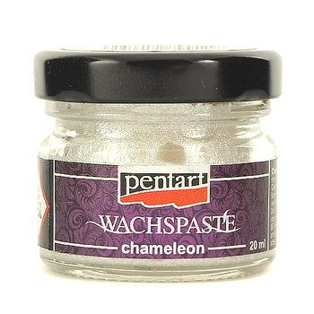 Pasta woskowa Chameleon 20 ml - srebrny połyskujący - Pentart