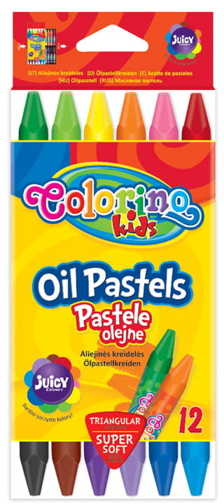 Zdjęcia - Rysowanie Patio Pastele olejne, Colorino kids, 12 kolorów 