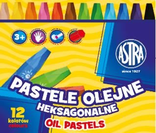 Pastele olejne heksagonalne ASTRA 12 kolorów  - Astra