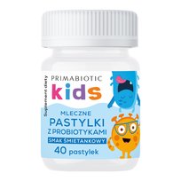 PASTYLKI MLECZNE Z PROBIOTYKAMI O SMAKU ŚMIETANKOWYM PRIMABIOTIC 40 szt.