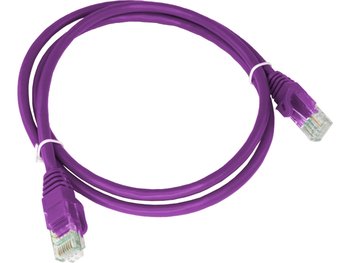 Patch-cord ALANTEC kat.6A U/UTP fioletowy 1m LSOH  - ALANTEC - Alantec