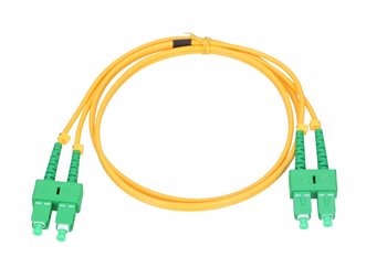 Patchcord SC/APC-SC/APC Jednomodowy PVC 3mm 2m - EXTRALINK