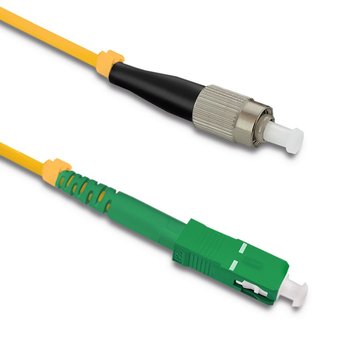Patchcord światłowodowy FC/UPC - SC/APC | Singlemode | 9/125 | G652D | Simplex | 50m - NTEC