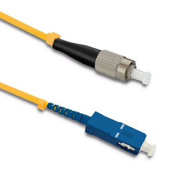 Patchcord światłowodowy FC/UPC - SC/UPC | Singlemode | 9/125 | G652D | Simplex | 50m - NTEC