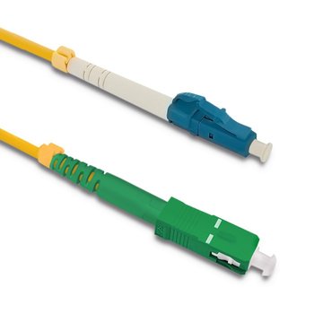 Patchcord światłowodowy LC/UPC - SC/APC | Singlemode | 9/125 | G652D | Simplex | 25m - NTEC