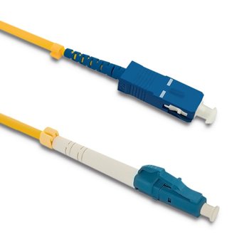 Patchcord światłowodowy LC/UPC - SC/UPC | Singlemode | 9/125 | G652D | Simplex | 2m - NTEC