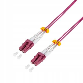 Patchcord światłowodowy LogiLink światłowód OM4 LC-LC 5.0m fioletowy - Inny producent