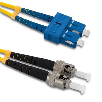 Patchcord światłowodowy SC/UPC - ST/UPC | Singlemode | 9/125 | G652D | Duplex | 2m - NTEC
