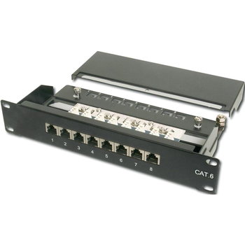 Patchpanel DIGITUS Rack 1U 10" 8 RJ-45 CAT 6 - Digitus