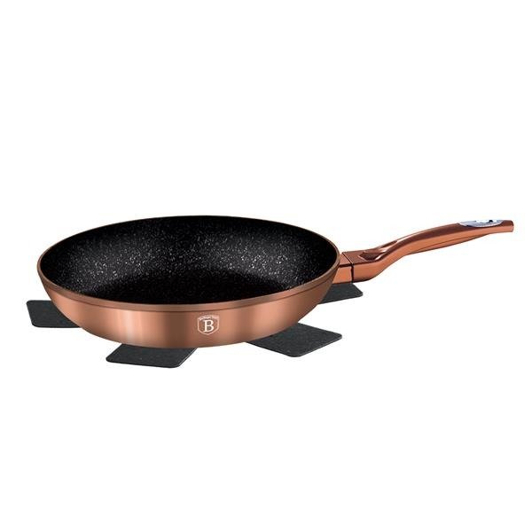 Patelnia BerlingerHaus Rosegold, różowe złoto, 30 cm, BH/1511