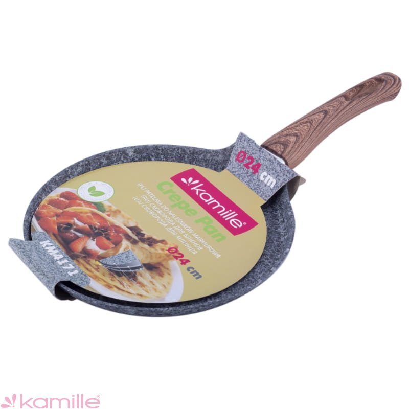 Kamille Kamille Patelnia Do Naleśników Granitowa Solidna 24Cm