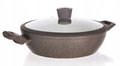 PATELNIA GŁĘBOKA GARNEK WOK 28 cm 3,7 L marmurkowa - Banquet