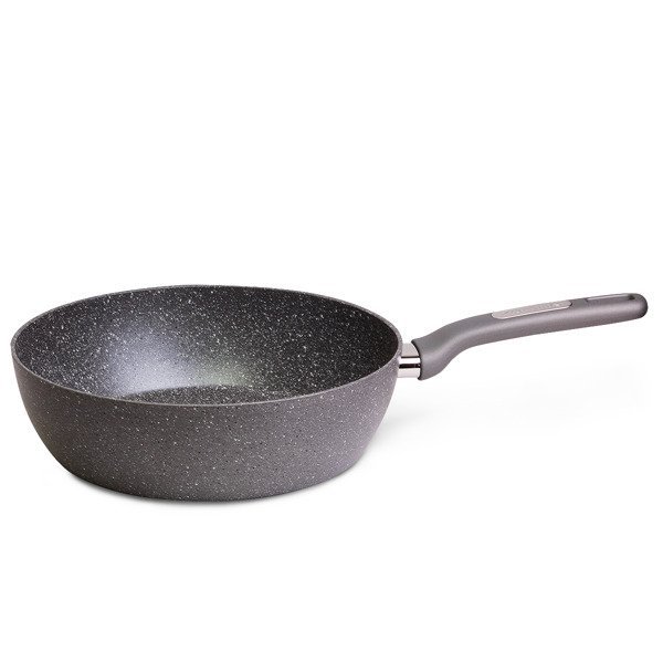 Patelnia głęboka KAMILLE, szara, 30 cm