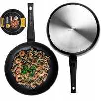 Patelnia Głęboka Patelnia Granitowa Ilag Non-Stick 20Cm Indukcja Gaz