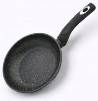 Patelnia granitowa 24cm plaster miodu indukcja gaz 1,6L Wysoka 5,0cm