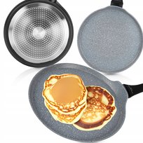 PATELNIA NALEŚNIKOWA 24CM DO NALEŚNIKÓW PLACKÓW PANCAKES GRANITOWA INDUKCJA