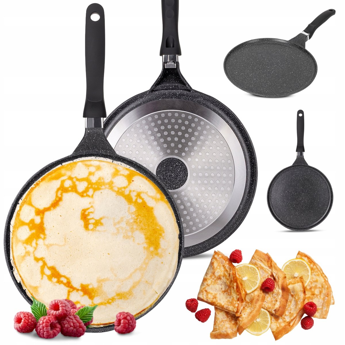 Kamille Kamille Patelnia Naleśnikowa 28Cm Non-Stick Nieprzywierająca Do Naleśników