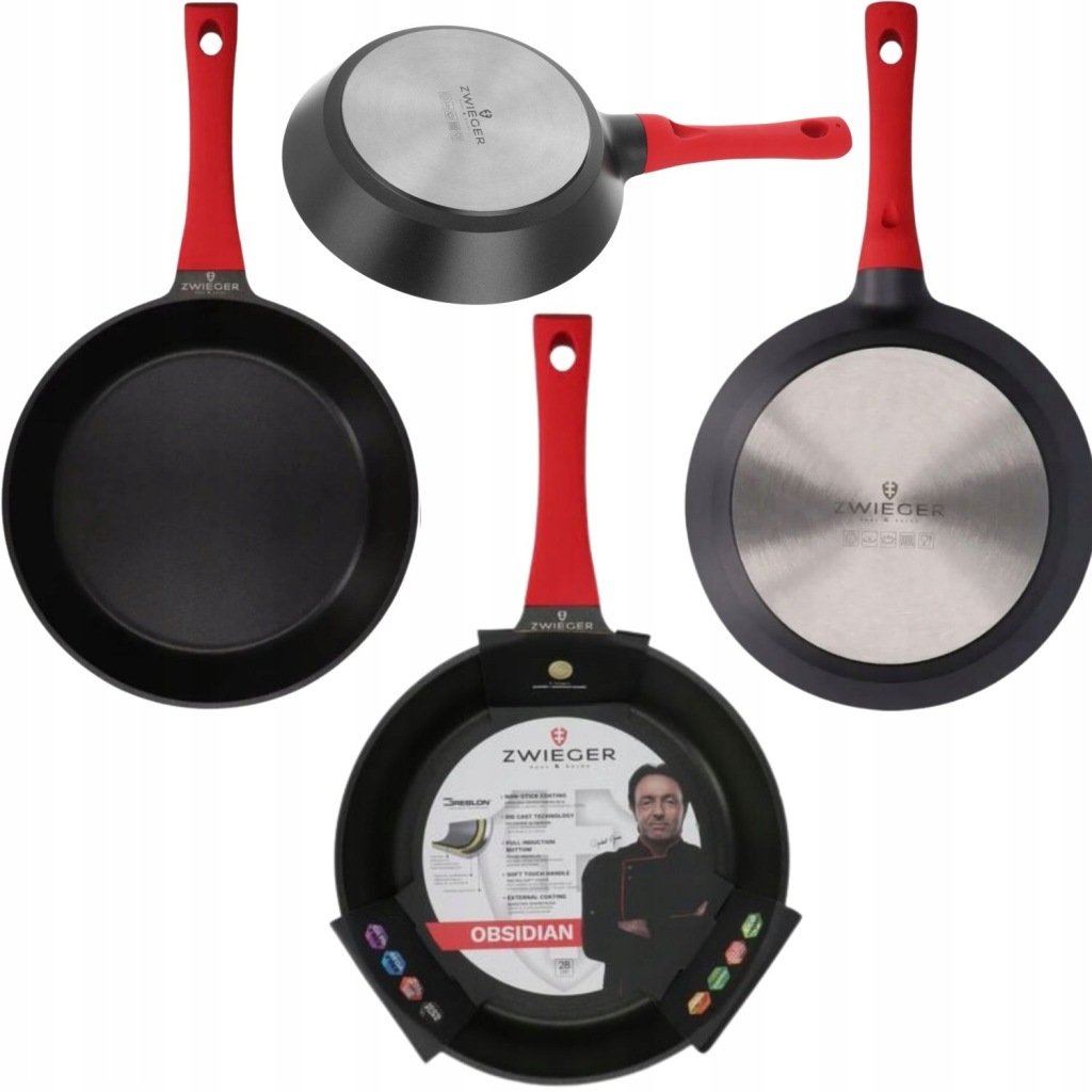 PATELNIA NIEPRZYWIERAJĄCA TRADYCYJNA INDUKCYJNA ALUMINIOWA ZWIEGER 28CM