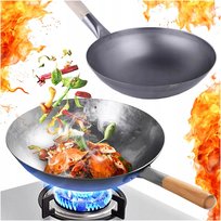 PATELNIA STALOWA WOK CHIŃSKA PATELNIA 12