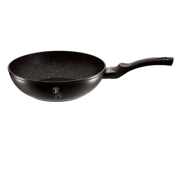 Patelnia wok Berlinger Haus Black Silver Collection, czarny, 28 cm