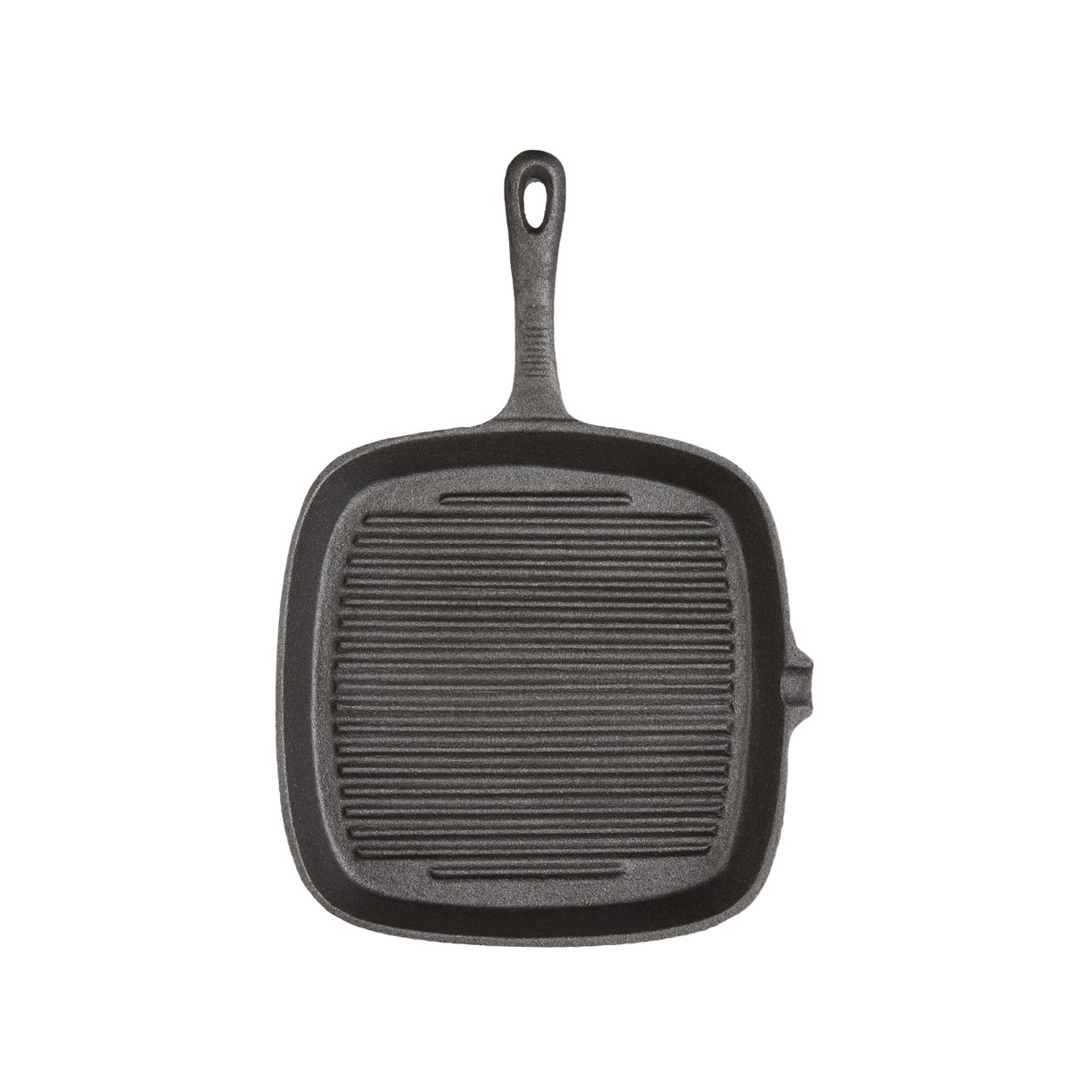 Patelnia żeliwna grillowa KITCHEN CRAFT, czarna, 23x23 cm
