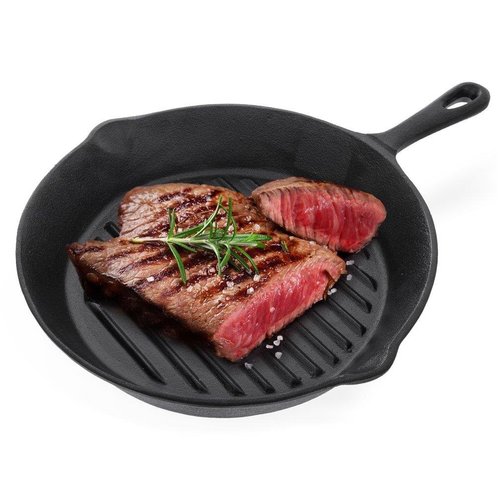 Patelnia żeliwna GRILLOWA okrągła 24 cm