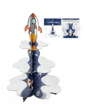 PATERA NA BABECZKI URODZINY KOSMOS RAKIETA PLANETA - PartyPal