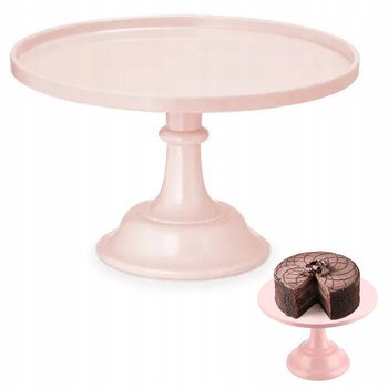 Patera Na Ciasto Owoce Tort Deser Słodki Stół Stojak Na Nóżce Różowa 24Cm - Inny producent