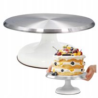 Patera Obrotowa Dekorator Do Tortu Ciast 25Cm Dekoracje Urodzinowe Stabilna