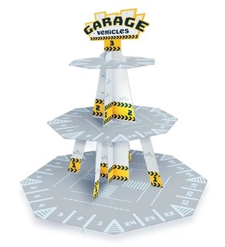 PATERA STOJAK BABECZKI MUFFINKI URODZINY AUTO AUTA - PartyPal