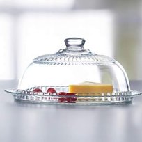 Patera szklana z kloszem na tort ciasto 32cm Luminarc Luminarc