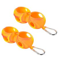PATIKIL Golf Ball Holder, 2-Pack Żółty Silikonowy Uchwyt na Piłki Golfowe