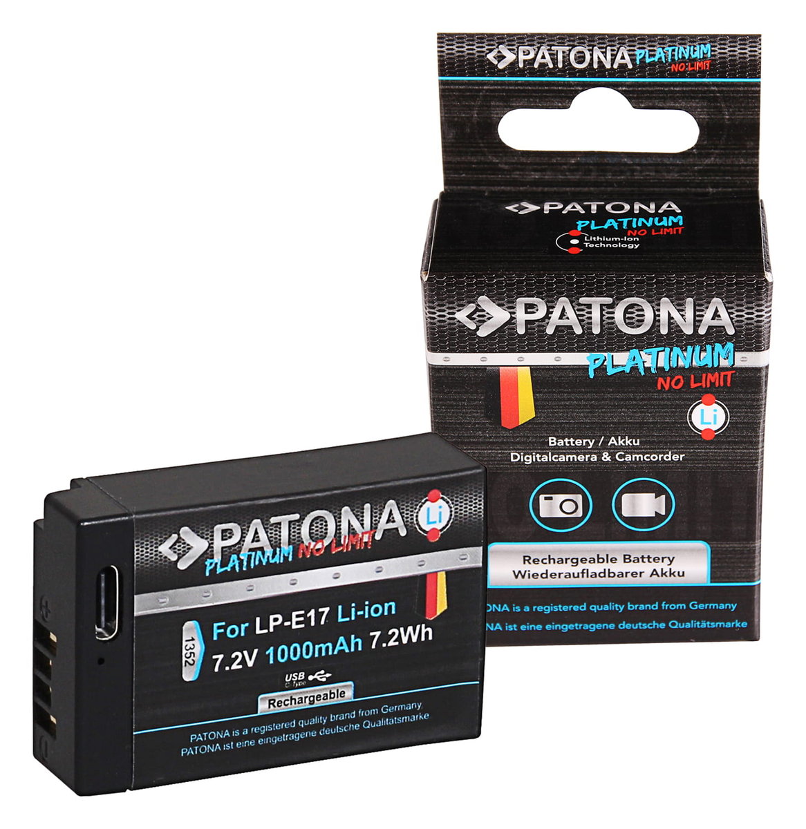 Фото - Акумулятор / батарейка Platinum Patona  akumulator Canon LP-E17 z USB-C 