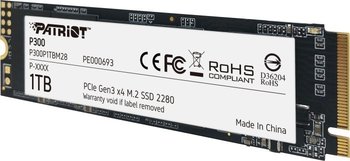 Patriot Dysk SSD P300 1TB M.2 PCIe Gen 3 x4 2100/1650 - Patriot