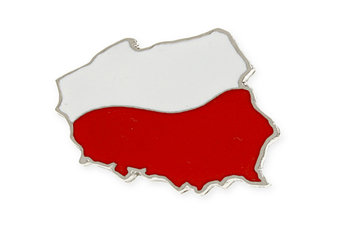 Patriotyczna Przypinka Mapa Polski Flaga - Jubileo