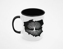 Patriotyczny kubek Polskie korzenie drzewo życia Polska Mapa