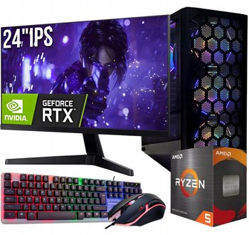PC GAMINGOWY Ryzen 5 5500 RTX 4060 32GB DDR4 + Monitor 24" IPS - Adronix