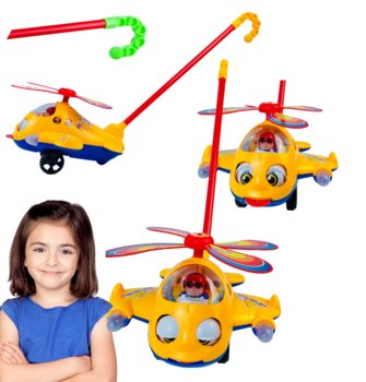 Pchacz Na Kijki Samolot Helikopter Rusza Oczami Językiem Dźwięki - Toys