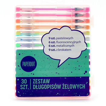 PD, Długopisy żelowe, 30 kolorów - Paperdot